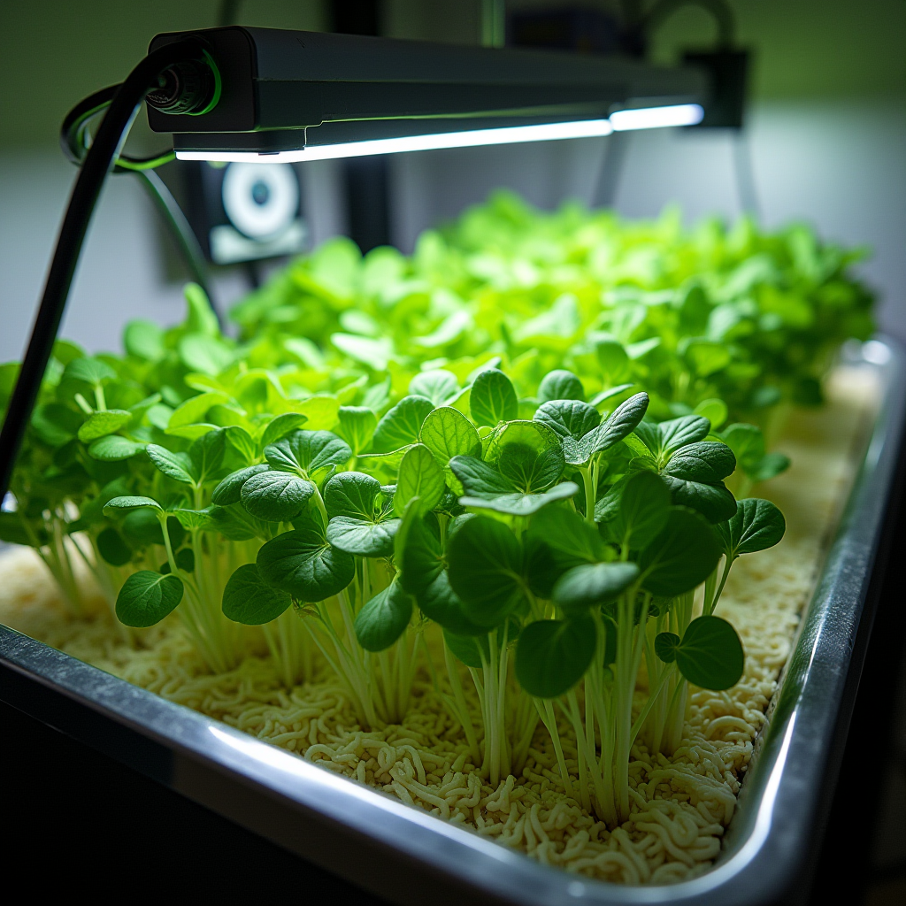 Hydroponic Bathua Indoors: PPFD/DLI, EC/pH, VPD and Harvest Targets for Tender Chenopodium Greens All Year