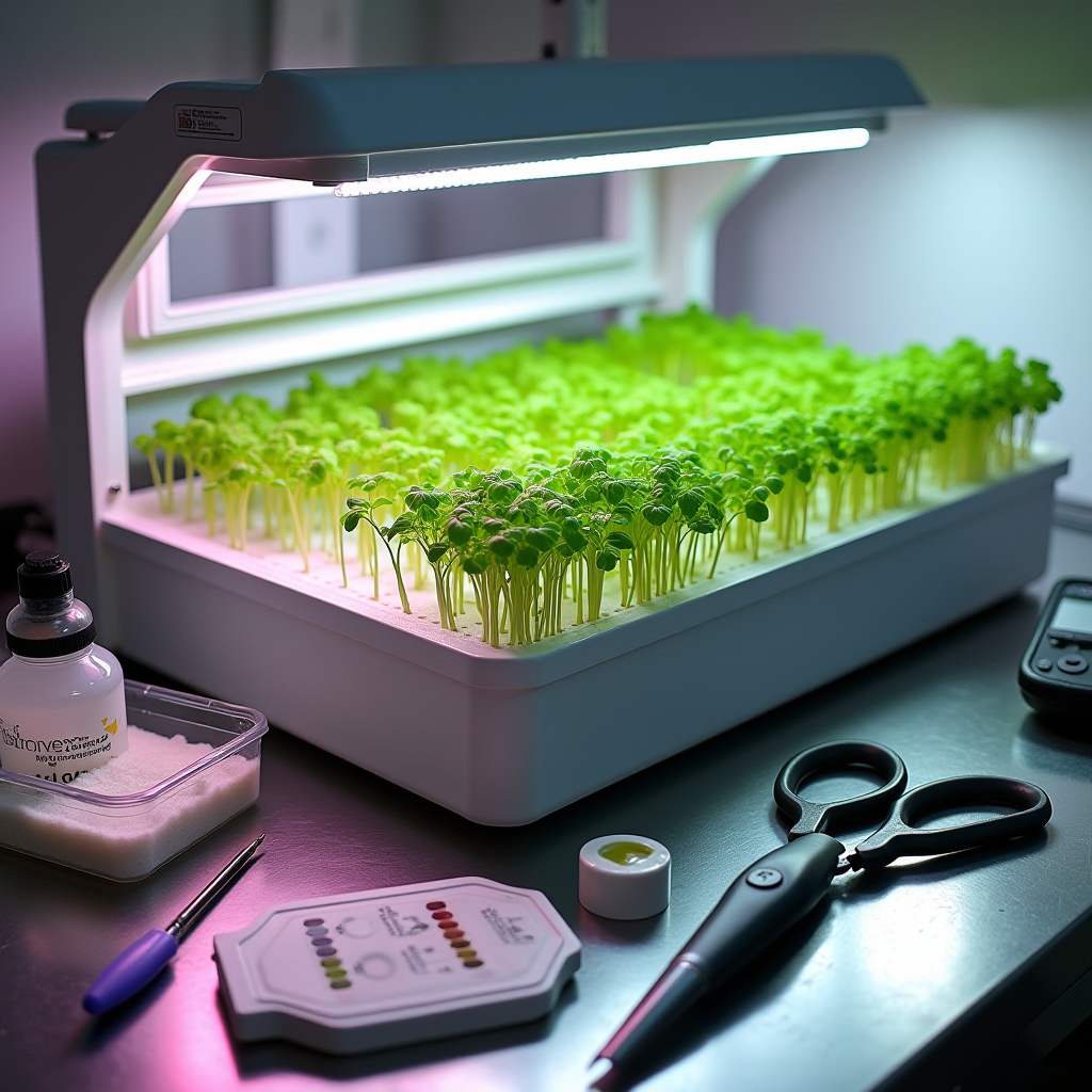 Hydroponic Microgreens Indoors (2026): Exact PPFD/DLI, EC/pH, Seeding Density & Food‑Safe SOPs for 7–14‑Day Harvests