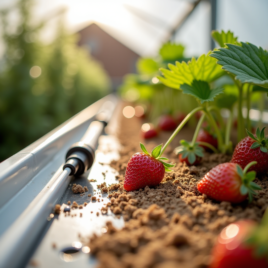 Hydroponic Strawberries in Polytunnels (2026 Guide): Coco/Perlite Gutters, EC/pH Recipes, Drip Layouts, and Runoff Compliance