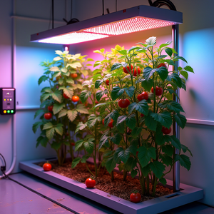 Dynamic LED Crop Steering for Hydroponic Tomatoes & Cucumbers: Spectrum, PPFD, and Photoperiod to Boost Fruit Set and Yield